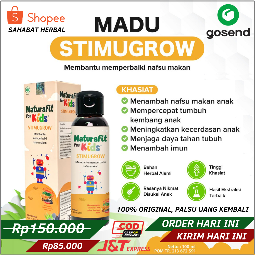 Madu STIMUGROW Penambah Nafsu Makan Anak Vitamin Penambah Nafsu Makan Anak Terbukti Paling Ampuh