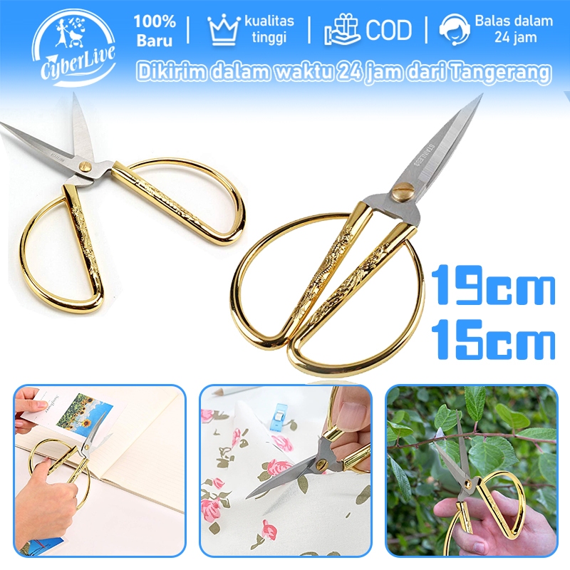 

19cm Gunting Emas Dragon Phoenix High Quality Gunting Sangjit Langkahan Pernikahan Wedding