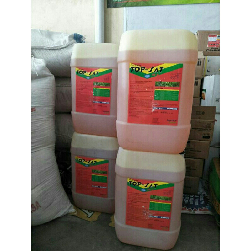 TOP-SAT  240 SL_20 liter /herbisida sistemik/obat rumput/pengendali gulma purna tumbuh