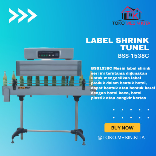 

Label Shrink Tunel / Mesin Penyusut Plastik Box,Produk,Botol BSS-1538C
