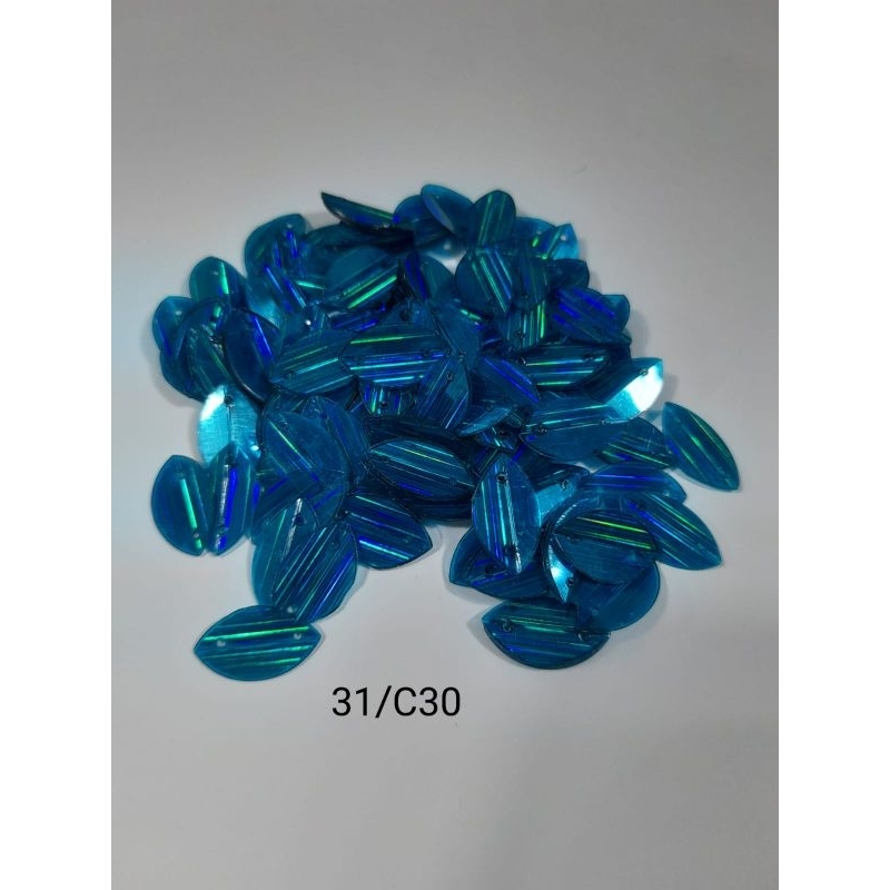 payet borci laser motif daun uk 1,5cm