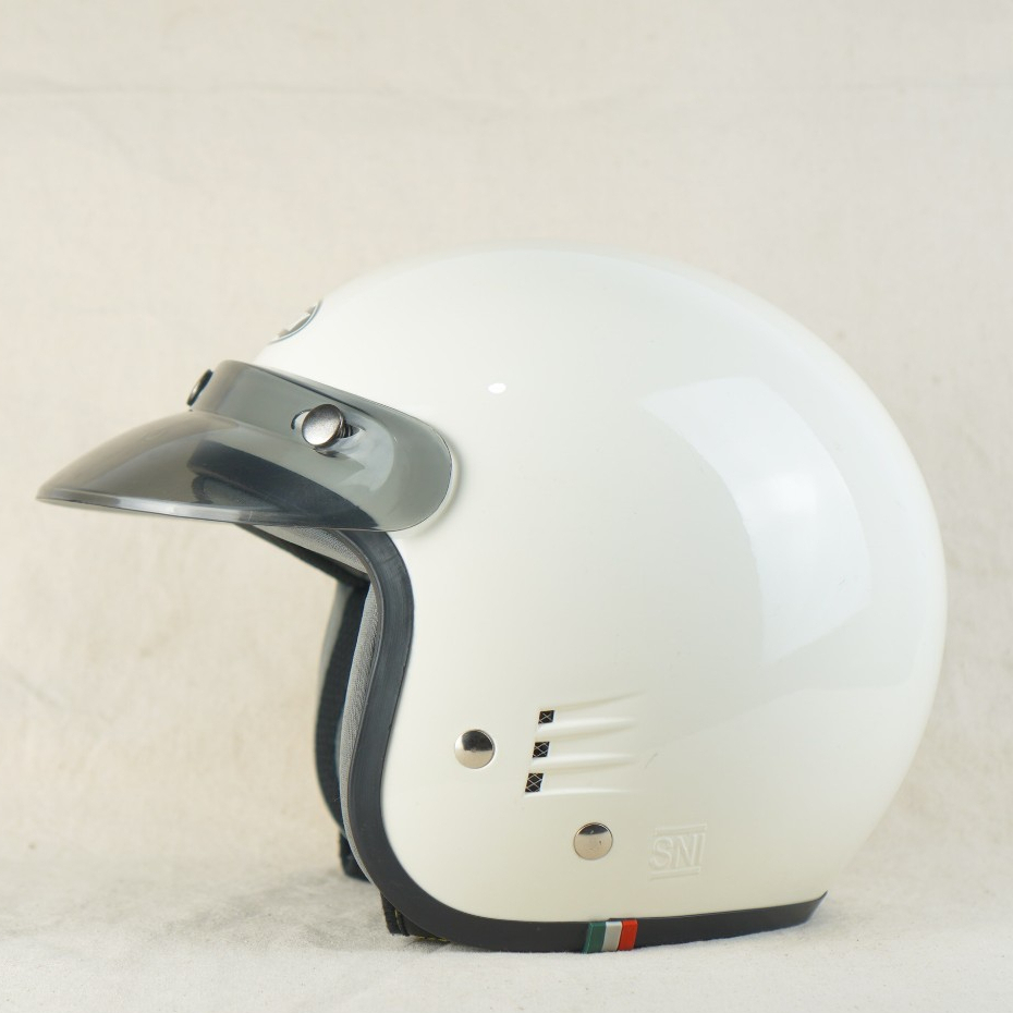 Helm Bogo Polos Dewasa Retro SNI Guardia Helm Bogo Dewasa Pria dan wanita Helm Bogo Pet