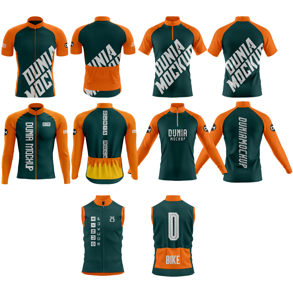 Mockup Jersey Sepeda - Corel Draw (Produk Digital)