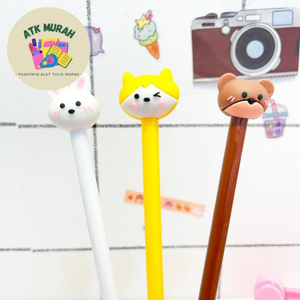 

PULPEN GEL SERIGALA PGK-1068 PULPEN BOLPEN ALAT TULIS KANTOR AESTHETIC KOREA COD 1 PCS 4 PCS 8 PCS LUCU IMUT