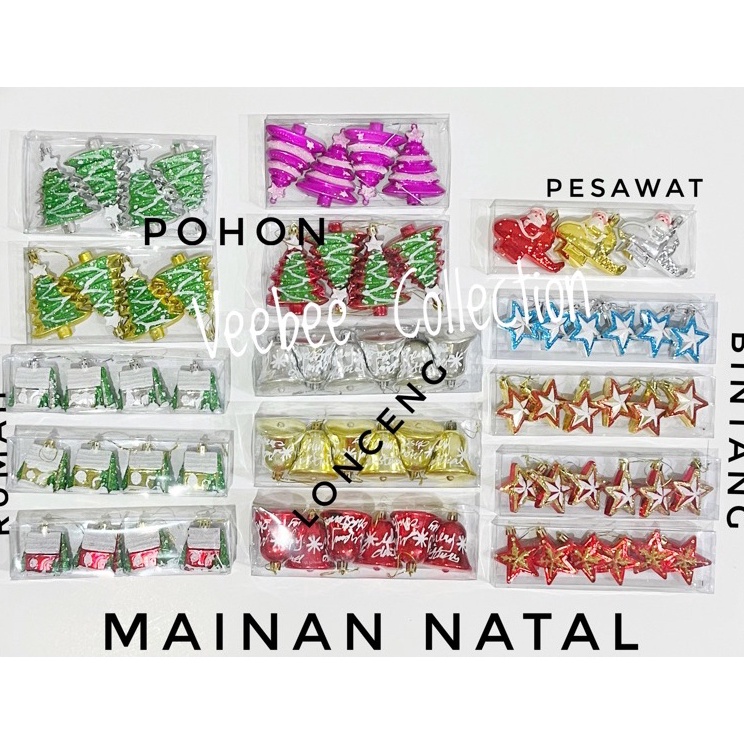 Diskon - Ornament natal/hiasan pohon natal/ hiasan gantung pohon natal/ aksesories pohon natal