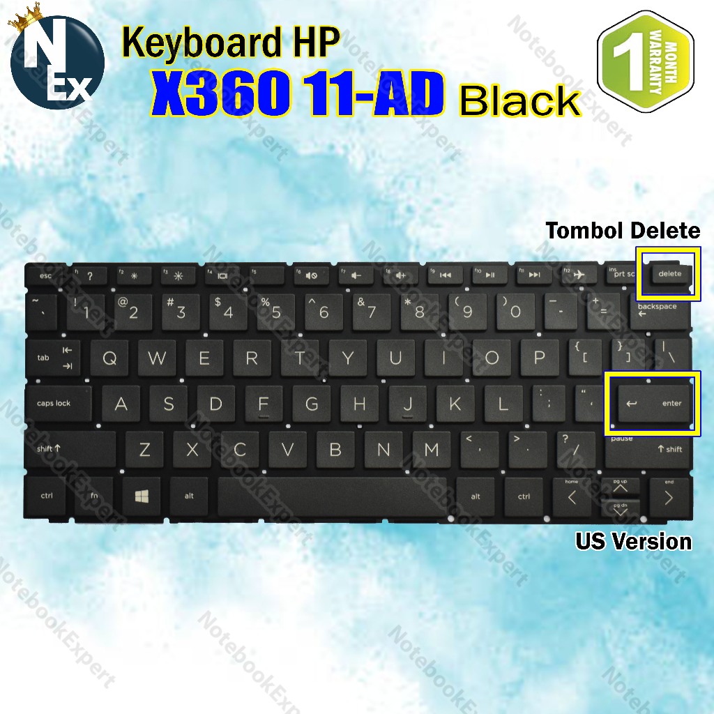Keyboard Hp Pavilion X360 11-AD 11M-AD 11-AD019TU 11-AD051NR 11-AD113