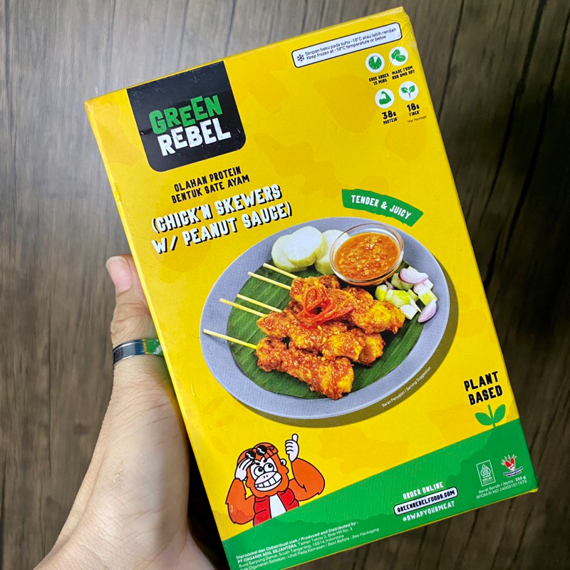 

Green Rebel Chicken Skewers With Peanut Sauce 255gr