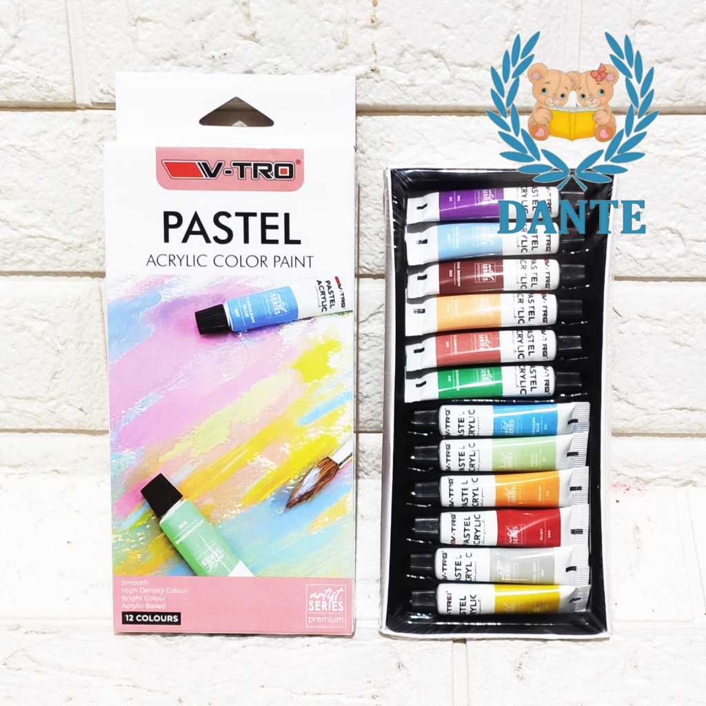 

Cat Acrylic V-TRO 12 Warna PASTEL