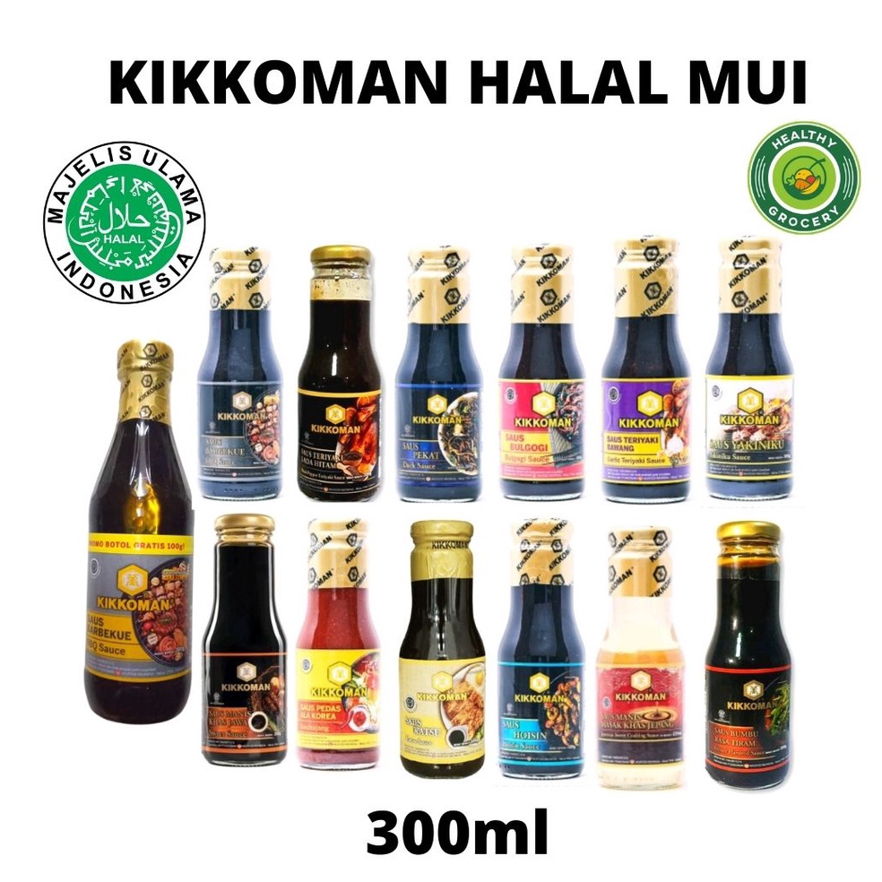 

[COD EK74] Kikkoman Sauce Saus Kikoman 300ml Garlic Teriyaki Barbecue Black Pepper Teriyaki Gochujang Katsu Hoisin Tiram Bulgogi Yakiniku Takoyaki 95