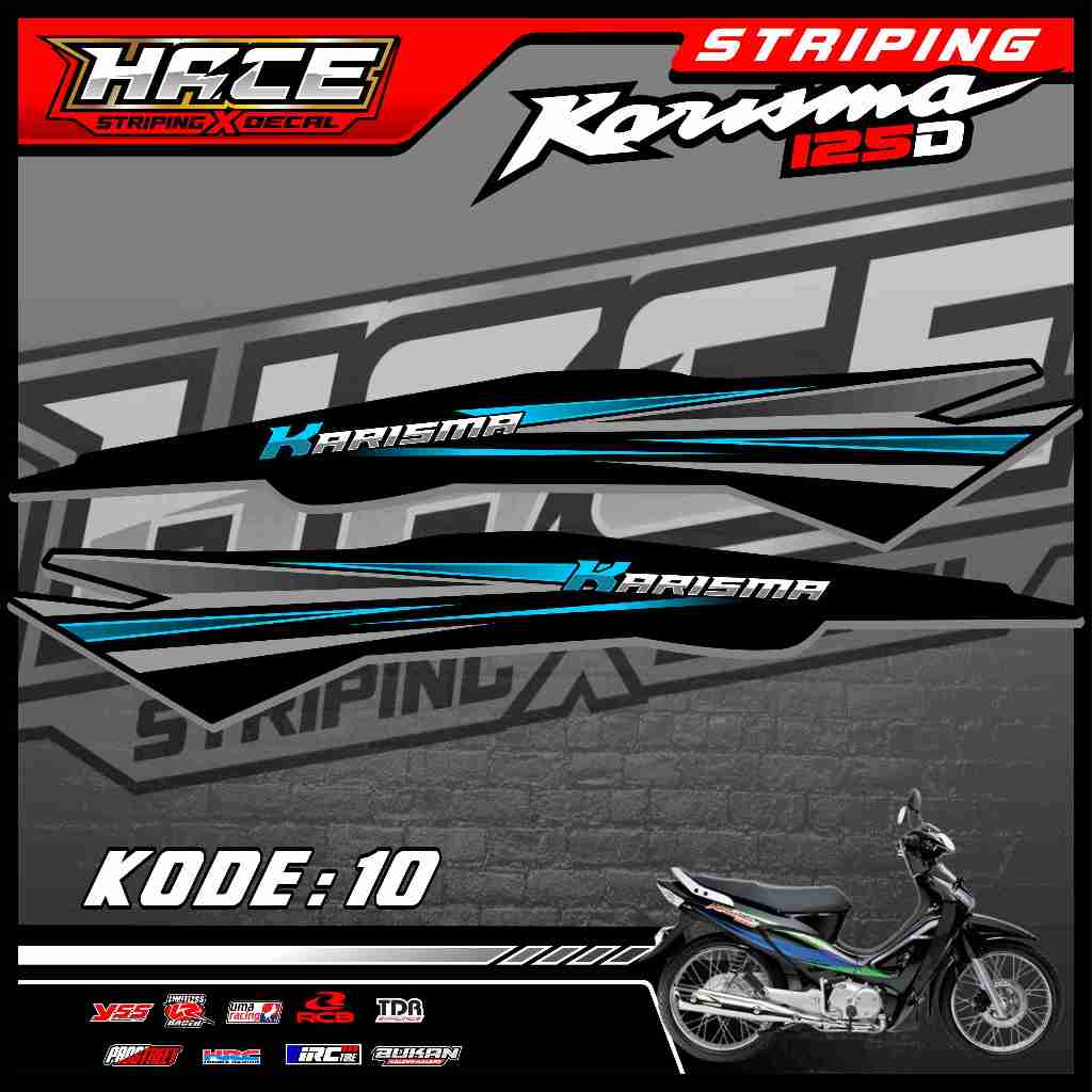 STICKER STRIPING KARISMA 125D  - STRIPING KARISMA 125D PREMIUM 10