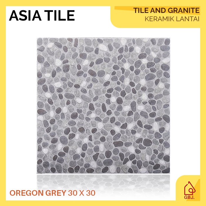 KERAMIK ASIA TILE 30 X 30 OREGON GREY / KERAMIK LANTAI BATU ALAM