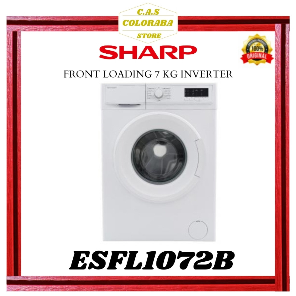 MESIN CUCI SHARP ESFL1072B MESIN CUCI FRONT LOADING 7 KG ES FL1072B ESFL1072