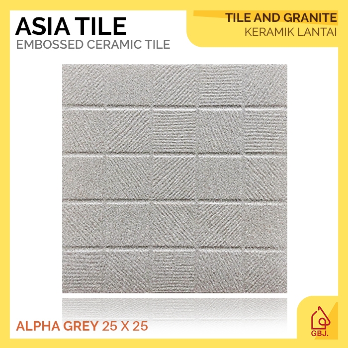 KERAMIK ASIA TILE 25 X 25 ALPHA GREY / KERAMIK LANTAI KAMAR MANDI