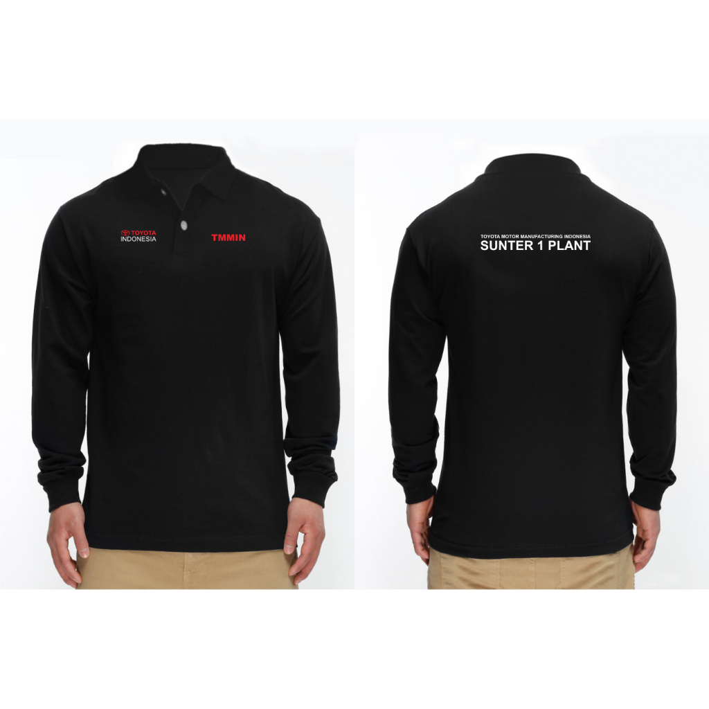 T-SHIRT KAOS PT TOYOTA TMMIN SUNTER PLANT LENGAN PANJANG BERKERAH