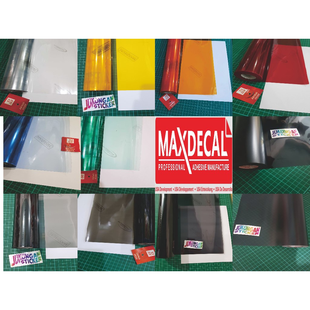 Stiker Maxdecal Tembus Pandang - Sticker Vinyl Maxdecal Transparan - 7300 Series - 1 Roll