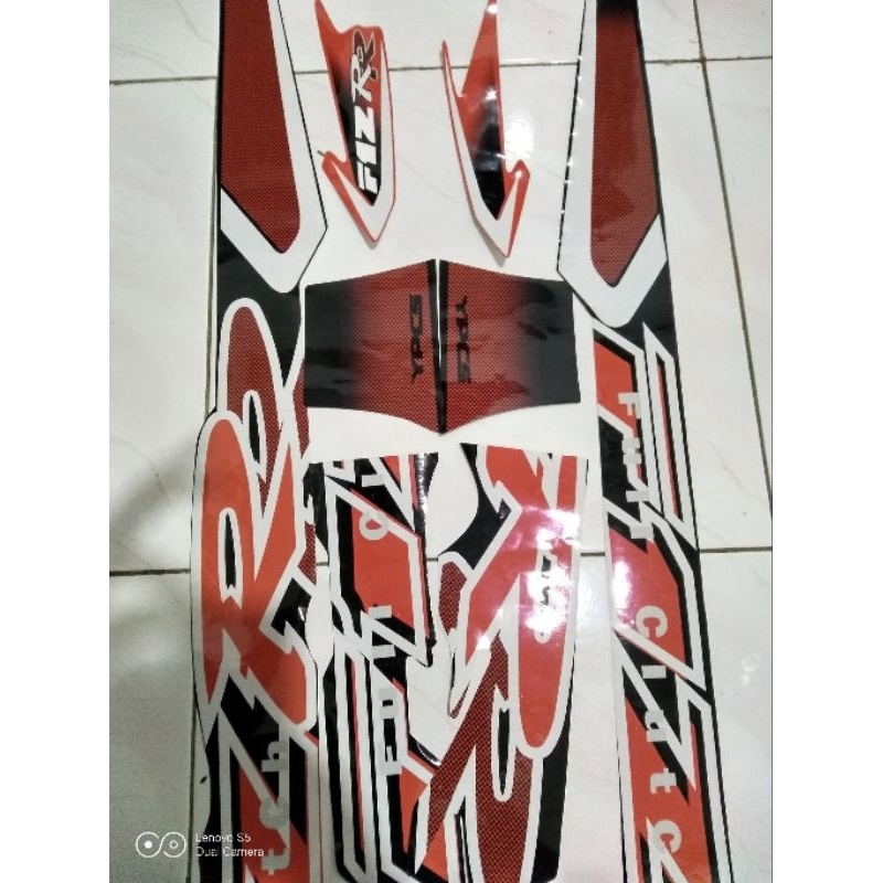 striping fizr 2002 orange hitam reflektif