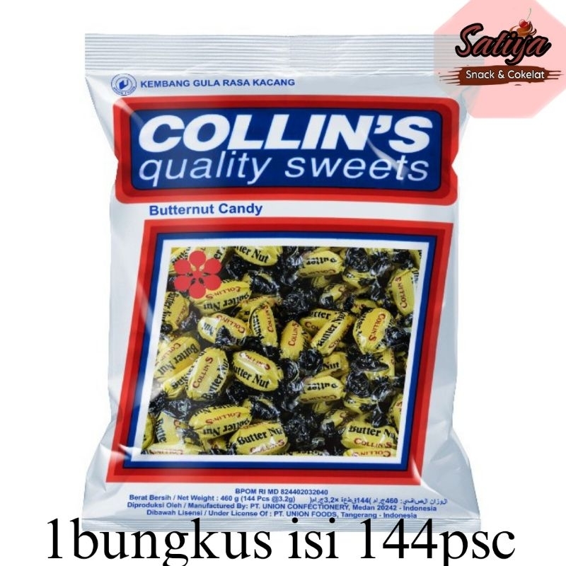 

Permen Collins butternut permen kacang jadul 1bungkus isi 144/460gr