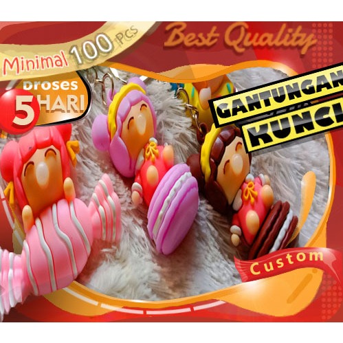Pusatnya gantungan kunci custom karet rubber promosi keychains rubber custom murah desain 3D aksesor