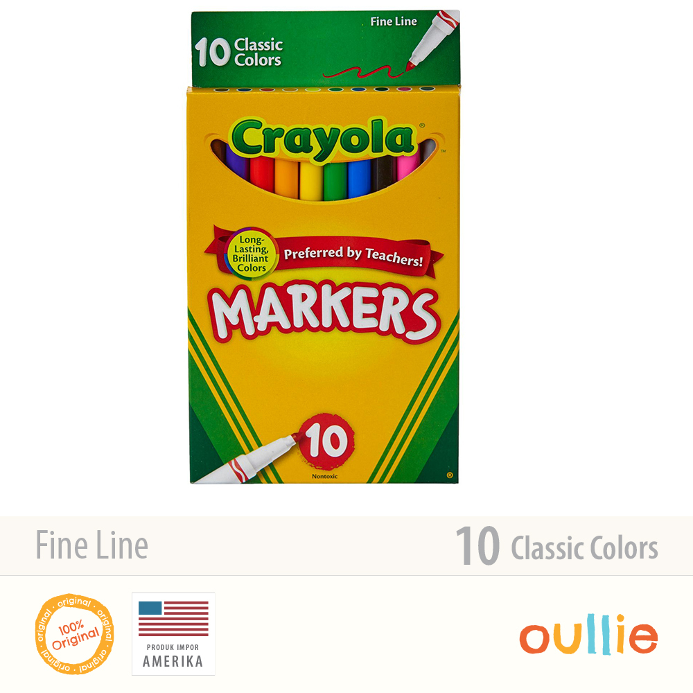 

Crayola Fine Line Markers, Classic Colors 10 ct