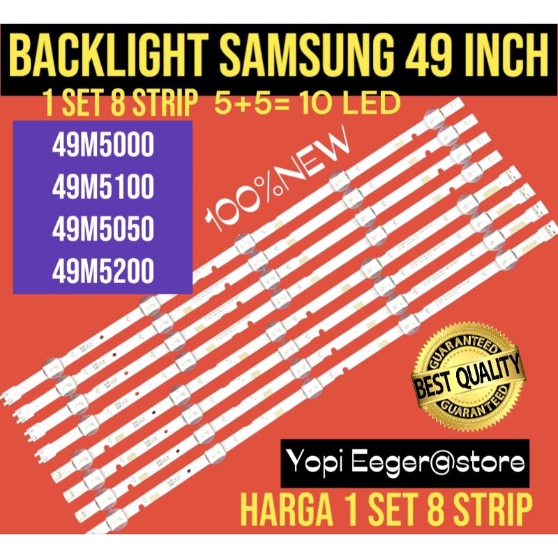 BACKLIGHT TV LCD LED SAMSUNG 49 INCH 49M5000 49M5100 495050 49M5200