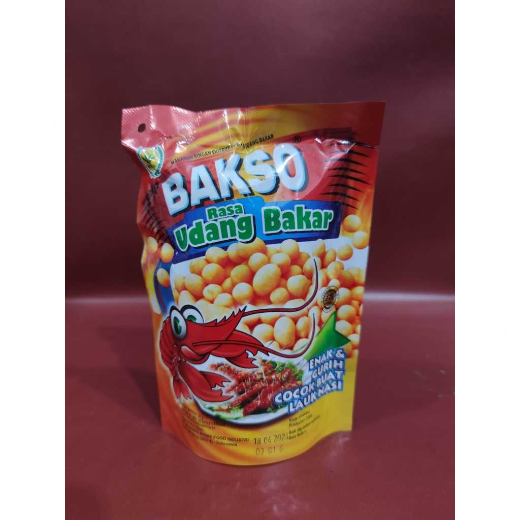 

Bakso Udang Bakar 30g - Snack Kacang Pilus Rasa Bakso Udang Bakar