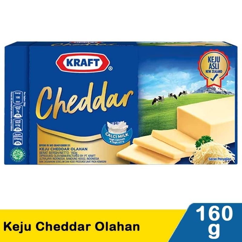 

Kraft Keju Cheddar Olahan 160G