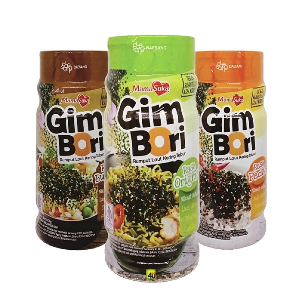 

[Produk 0Z64] MAMASUKA GIM BORI 30gr / Rumput Laut Kering Tabur / Bon Nori Terlaris ㄟ)(