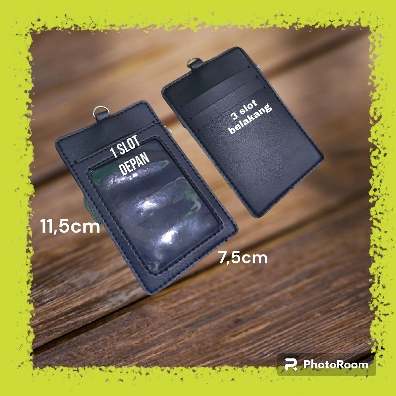 

...id card holder nametag pria&wanita kulit pyu tebal