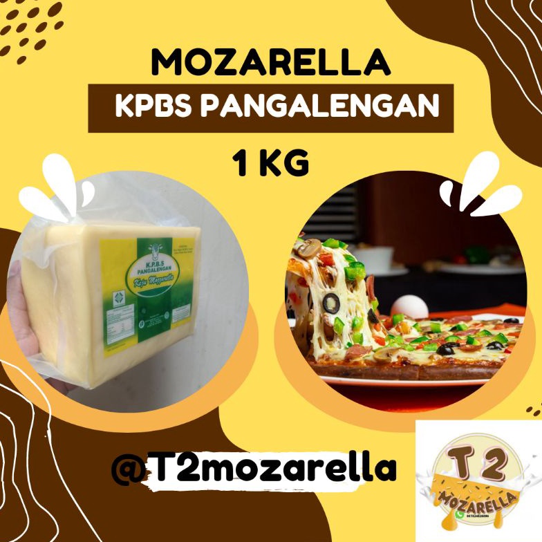 

[Produk PH35] (BISA COD)1KG Mozzarella/Mozarella KPBS Pangalengan HALAL MUI ftvmb