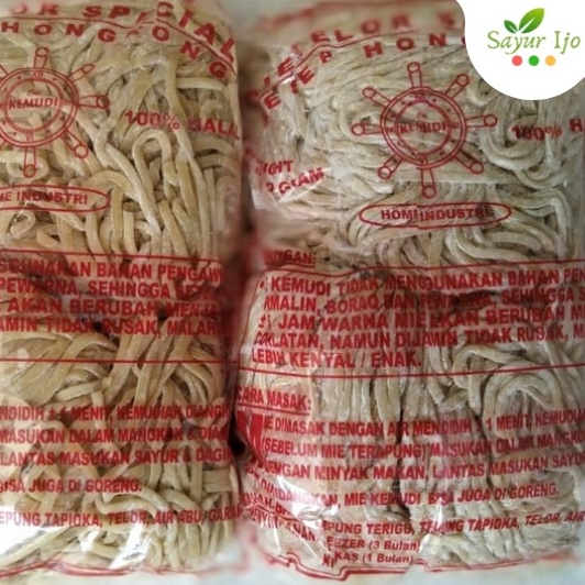 

[☻C13➤] Mie Telor Spesial Cap Kemudi 500 Gram / Pack Freshly Mi Mentah Basah Bakmie Telur Special Price