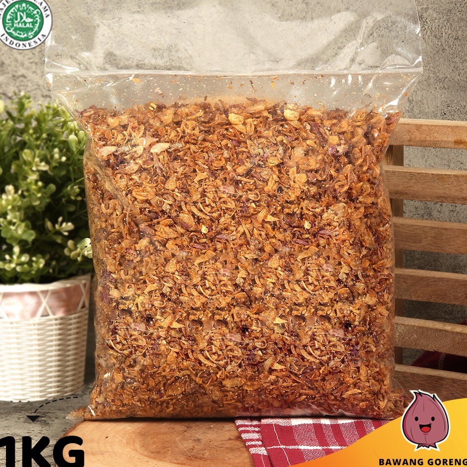 

[KODE HJI8P] Bawang Goreng Brebes 1 Kg Brambang Goreng Renyah Bawang Merah Goreng Kiloan Bagor Pedas Asli Murah