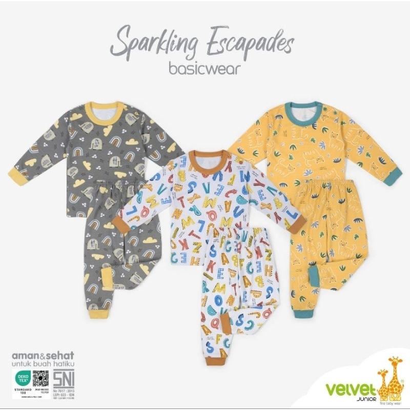 SETELAN VELVET JUNIOR SPARKLING ESCAPADES PANJANG / SETELAN VELVET JUNIOR PANJANG