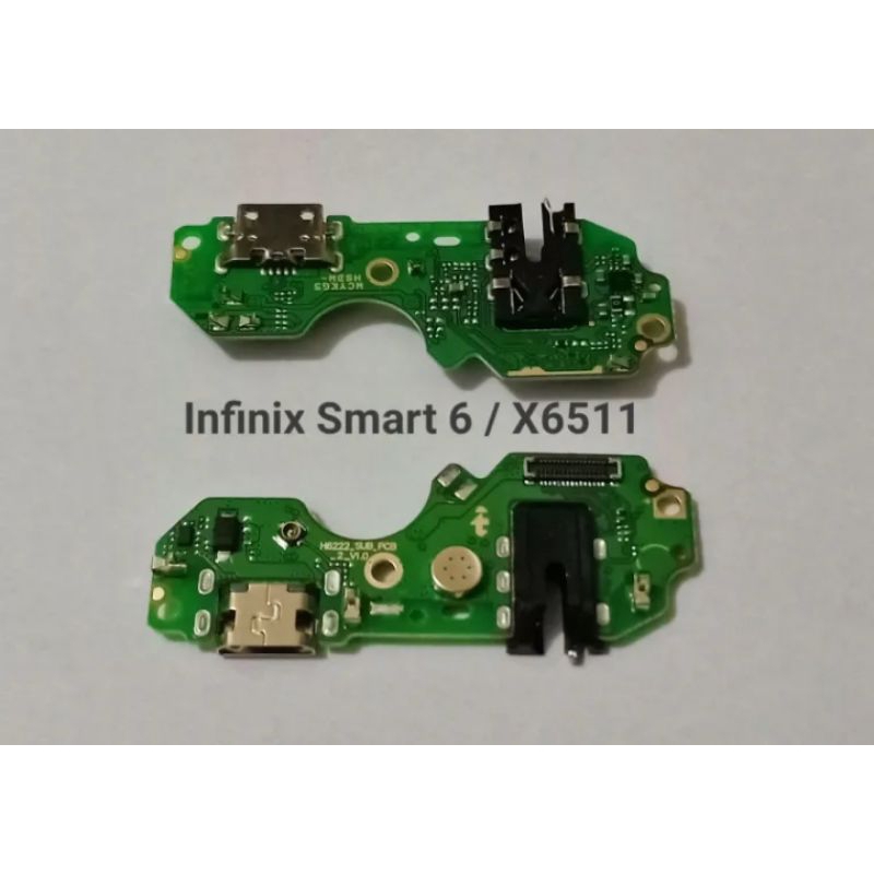 Flexible Charger Infinix Smart 6 X6511 Fleksibel Flexibel Papan Konektor Cas PCB Board Casan papan cas