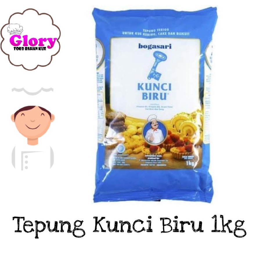 

[✿I31\] tepung terigu kunci biru 1kg Promo Spesial