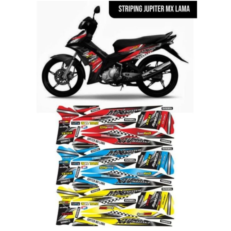 stripping lis sticker variasi Yamaha jupiter mx lama stripping ojmx stripping variasi mx old motif e
