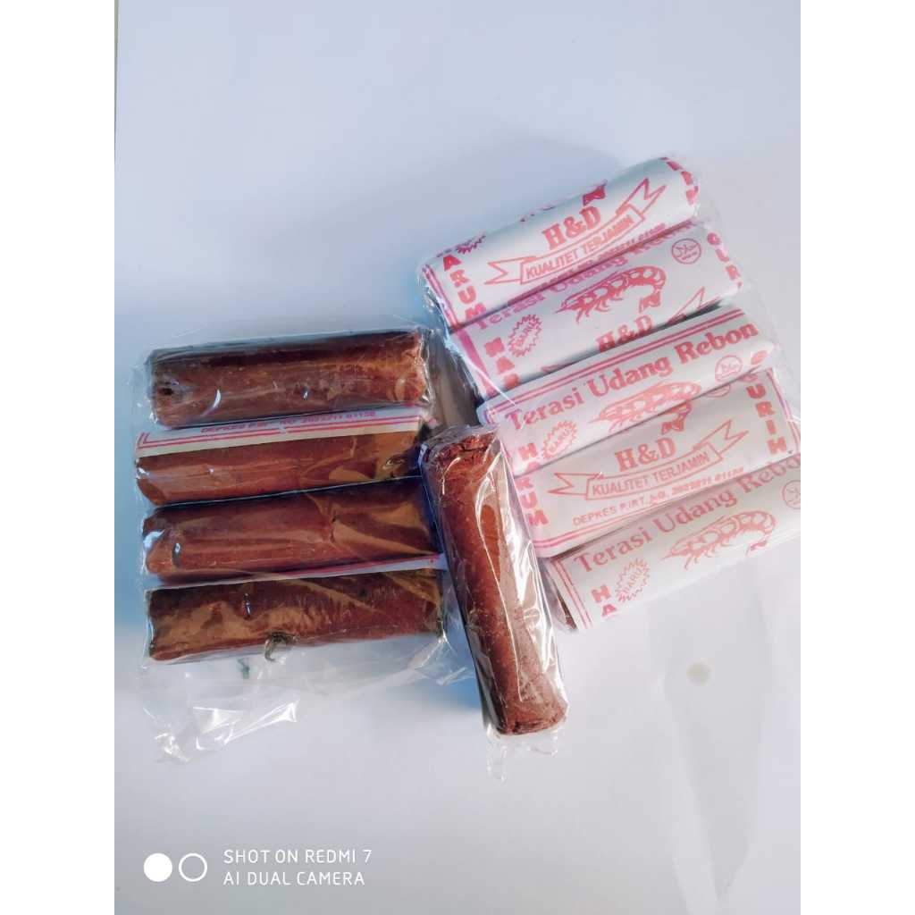 

Terasi Merah Cap H&D Khas Cirebon 5 Pcs//100% rebon asli