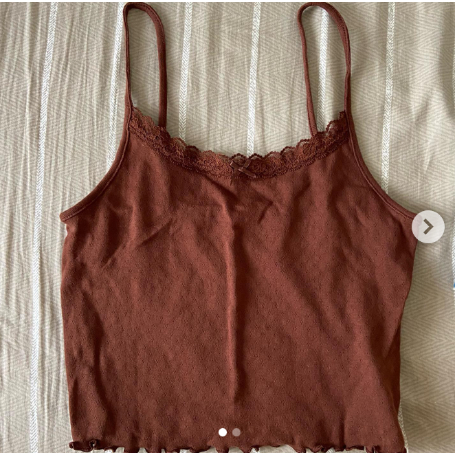 american eagle brown tank