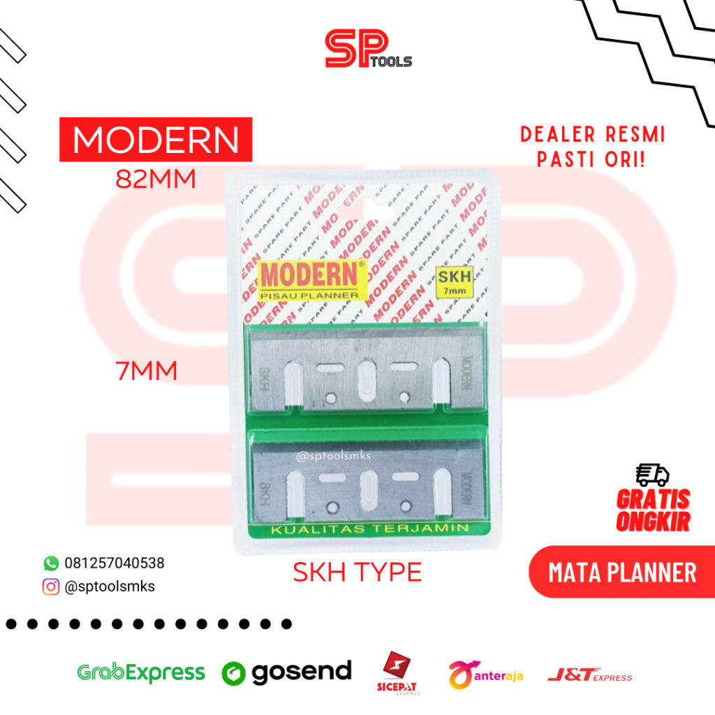 MATA PISAU PLANER PLANNER KETAM SERUT KAYU SKH 82MM 7MM MODERN