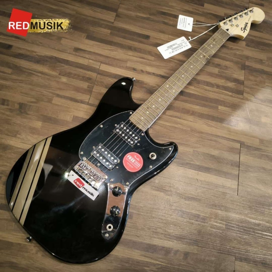 Squier FSR Bullet Competition HH Mustang Guitar w/ Shoreline Stripes