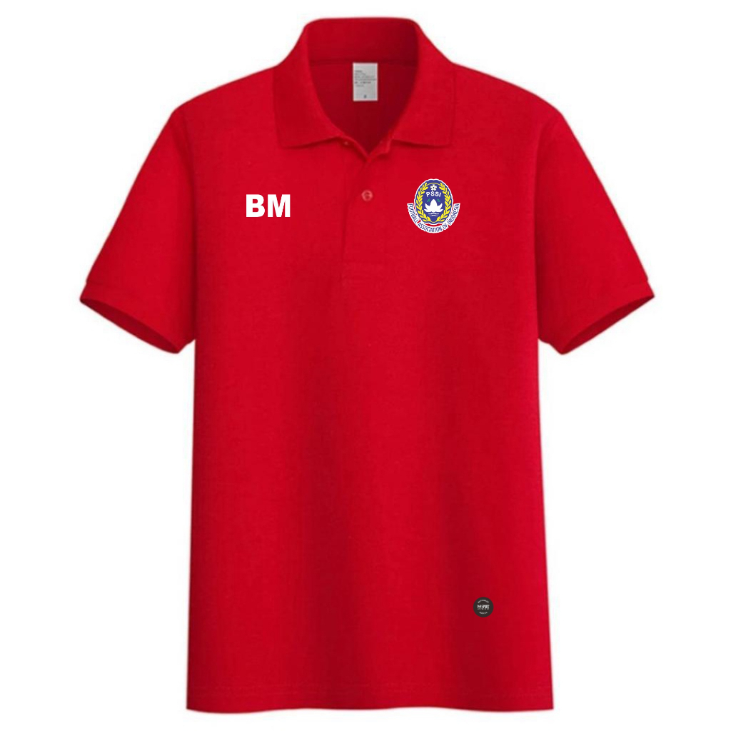 KAOS KERAH/KAOS POLO PSSI FREE INISIAL NAMA