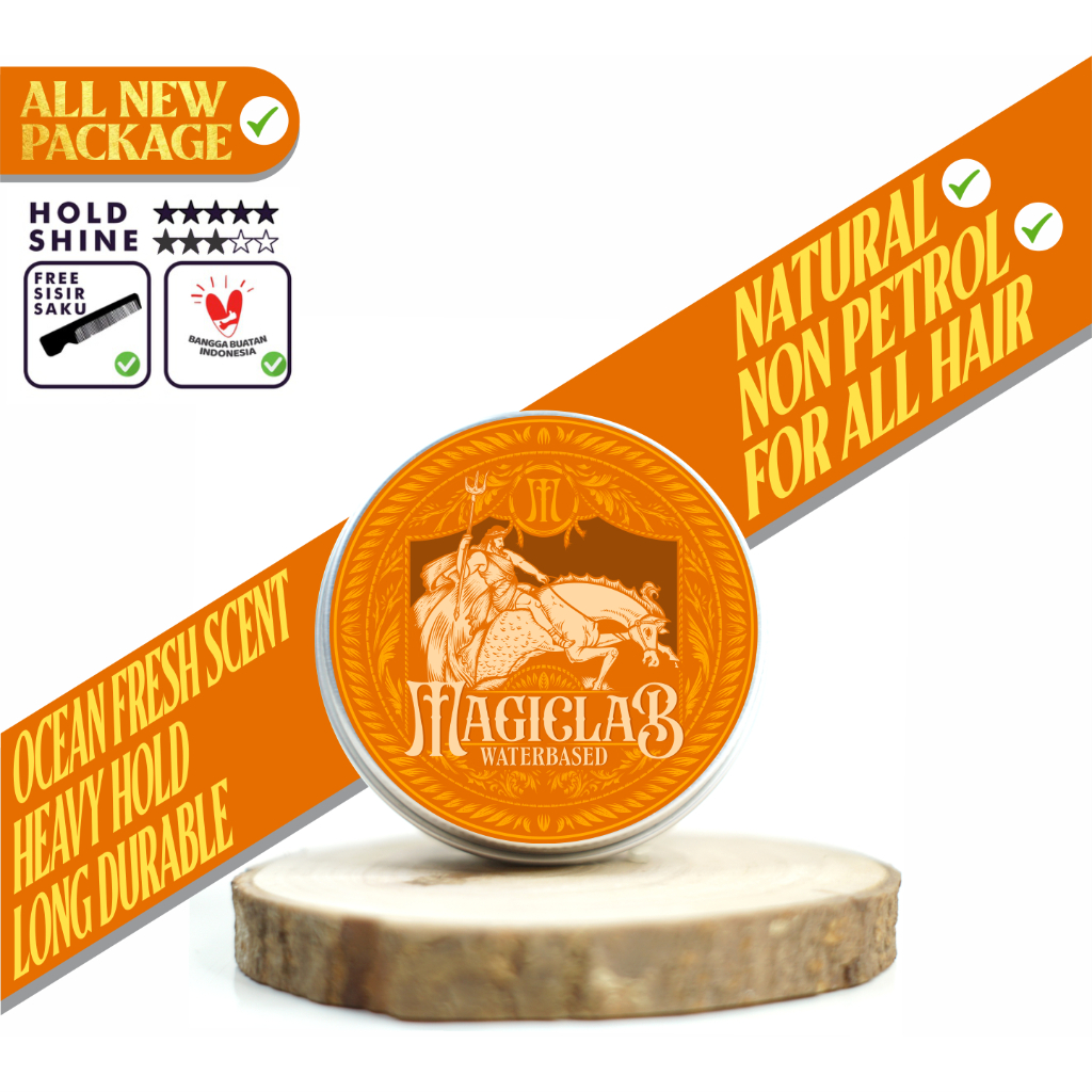 MAGICLAB - WATERBASED POMADE  Waterbased Pomade Hair Pomade 60gr