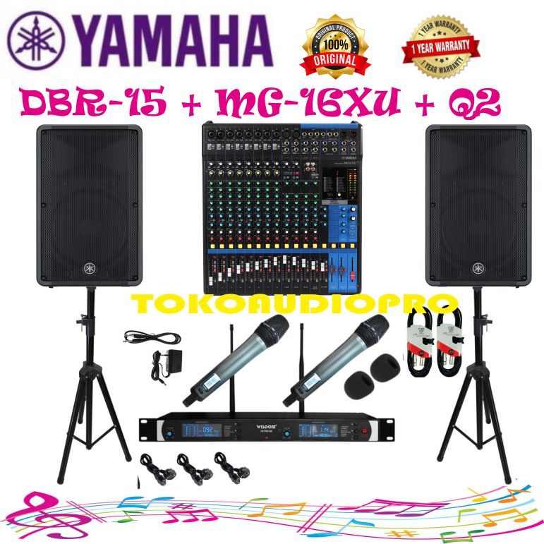 Paket SoundSystem Aktif Yamaha Original Yamaha Dbr15   DBR-15