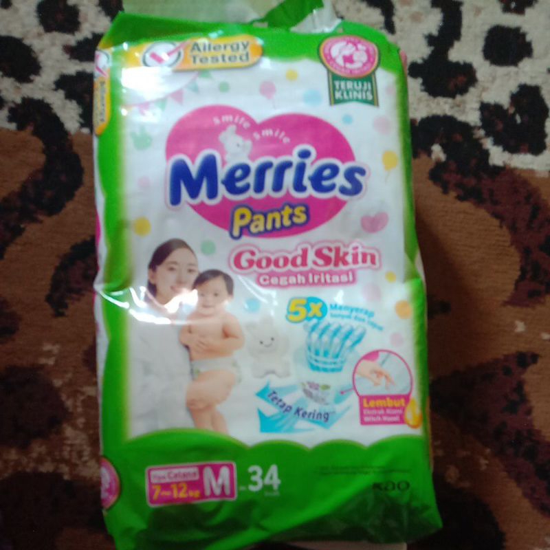 Popok Merries pants M34