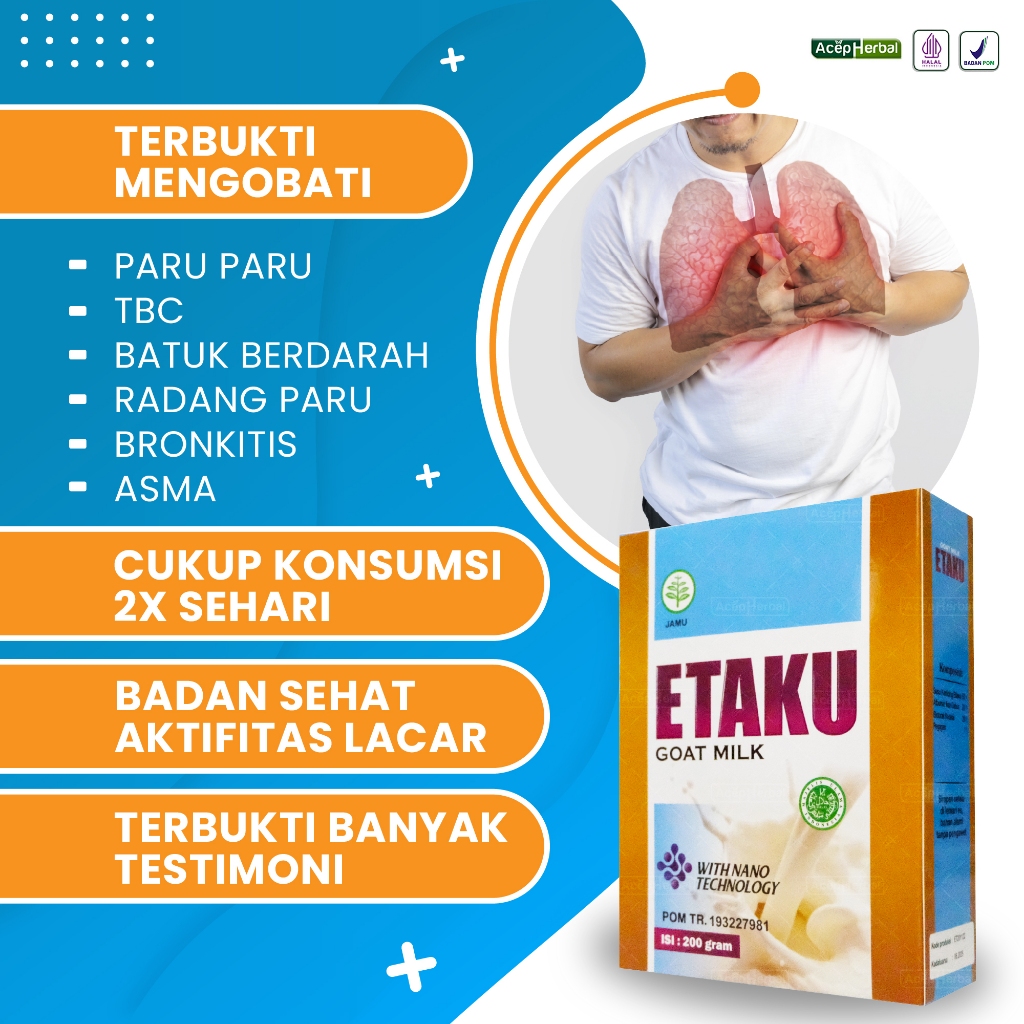 

Susu Etaku Untuk Paru Obat TBC anak Sesak Napas Batuk Berdarah Paruparu basah Paru Paru Prokok Infeksi Paru Paru Dewasa