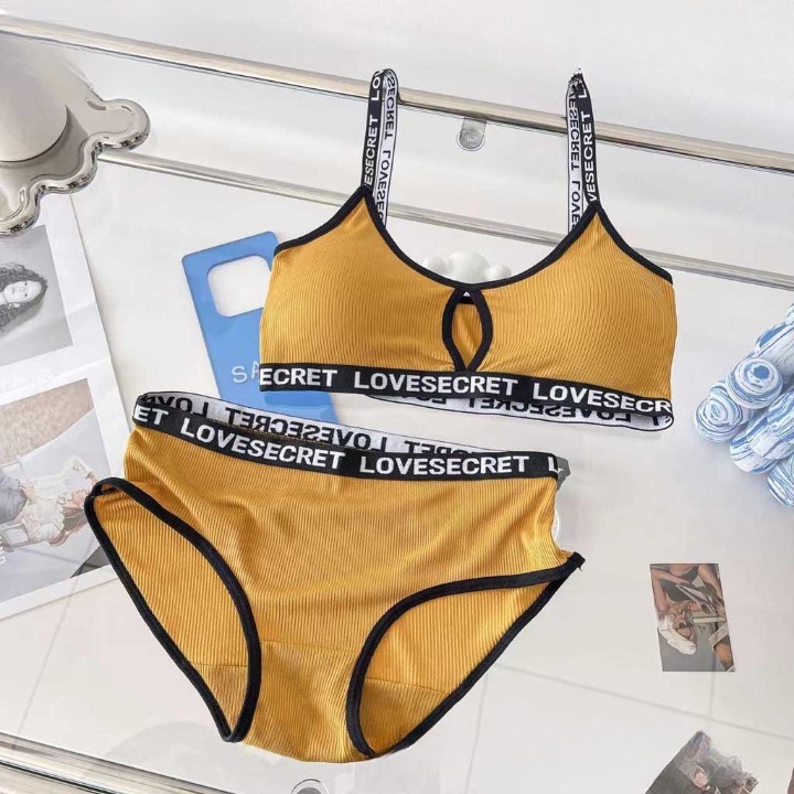 Raja Grosir | Bra Set Bralette Wanita Sexy Import Bra Celana Dalam Katun 100579