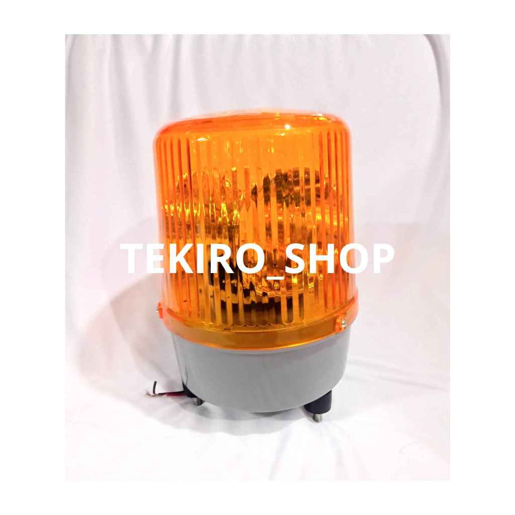 LAMPU PUTAR ROTARY 24VOLT WARNING LIGHT BESAR 7IN LAMPU ROTARI EMERGENCY PUTAR 7 INCH