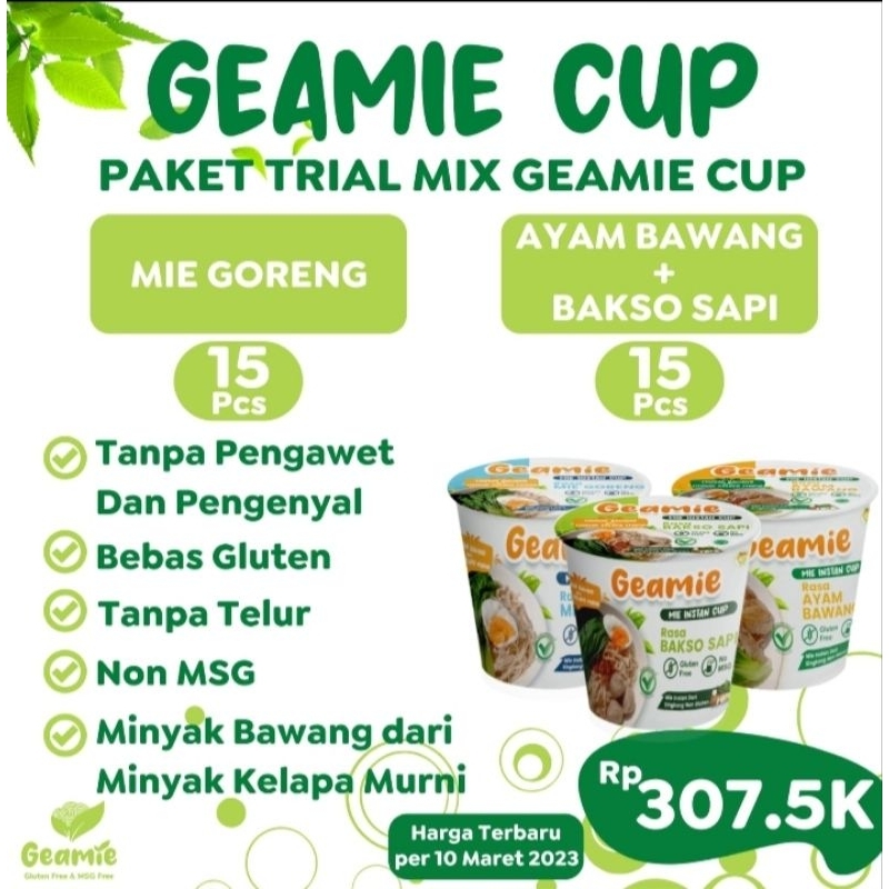 

Paket Ekonomis Trial Mix Reseler Geamie Cup 30pcs