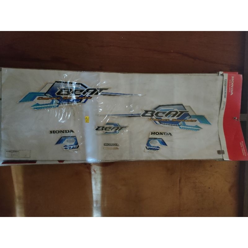 Striping Beat Karbu Original AHM 100% Biru