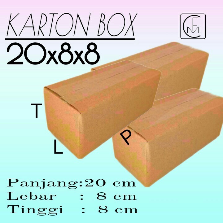 

Karton Box Ukuran 20x8x8 kardus polos kardus kecil