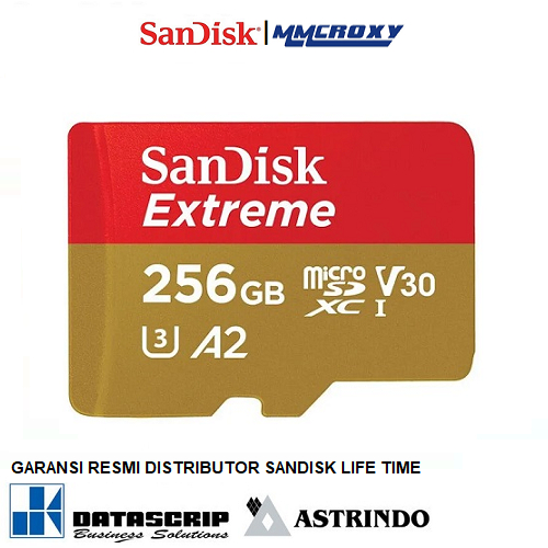 SanDisk Extreme MicroSD 256GB MicroSDXC A2 Card For Mobile Gaming